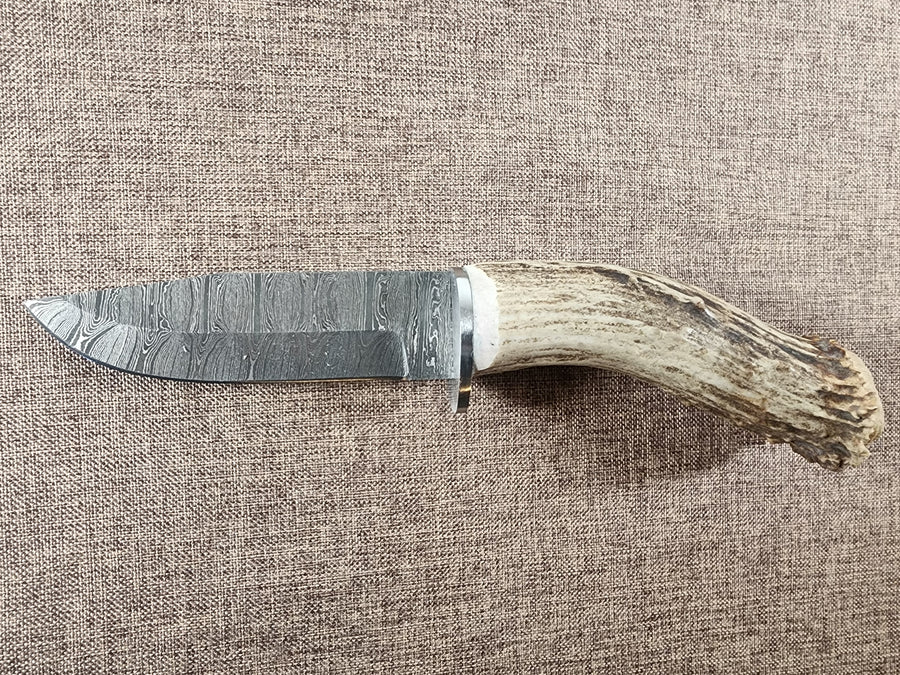 5" Damascus Drop Point #117