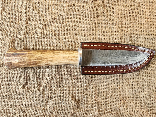 4" Damascus Drop Point #47