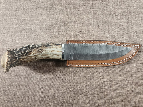 6" Damascus Drop Point #123