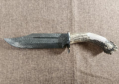 8" Damascus Bowie #163