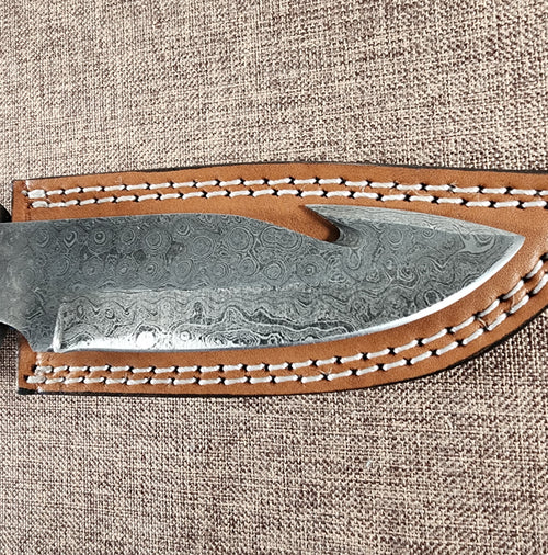5" Damascus Gut Hook #64