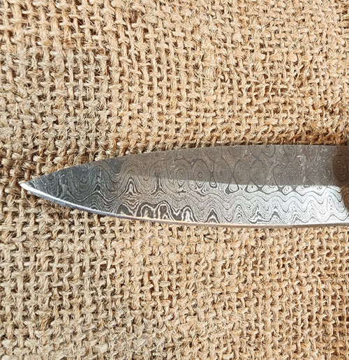4" Damascus Spear Point #28
