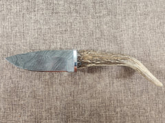 4" Gun Blue Damascus Drop Point #157