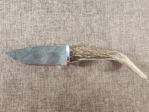 4" Gun Blue Damascus Drop Point #157
