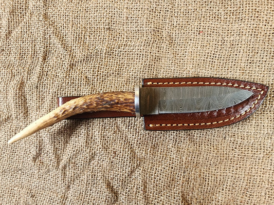 4" Damascus Drop Point #44