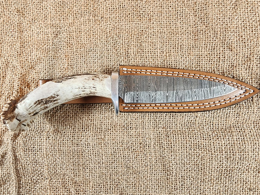 5" Damascus Spear Point #146