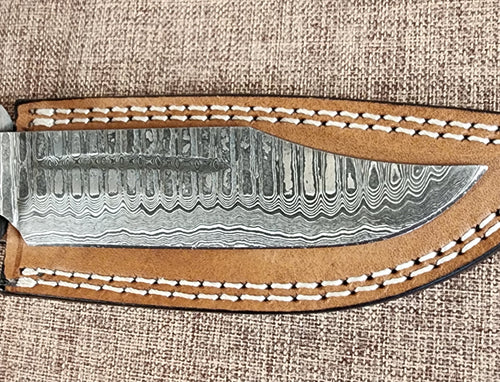 5" Damascus Clip Point 2B03