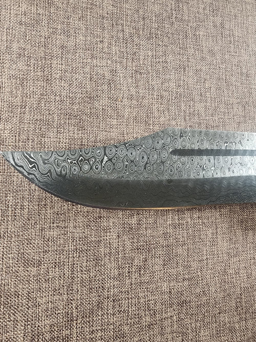 8" Damascus Bowie #165