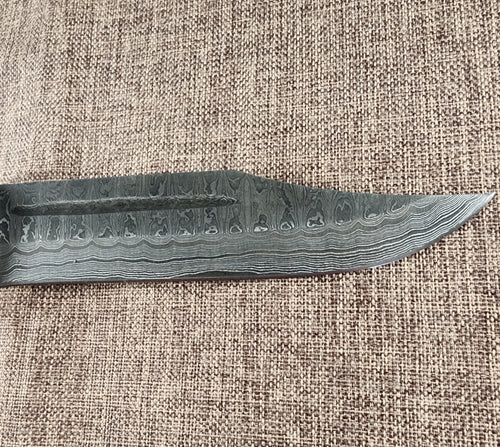 6" Damascus Clip Point #77