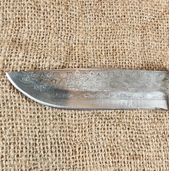 5" Damascus Drop Point #14