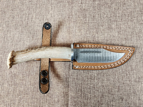 4" Damascus Clip Point B01