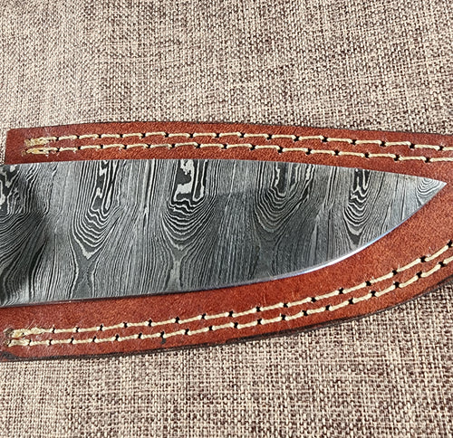 5" Damascus Drop Point #115