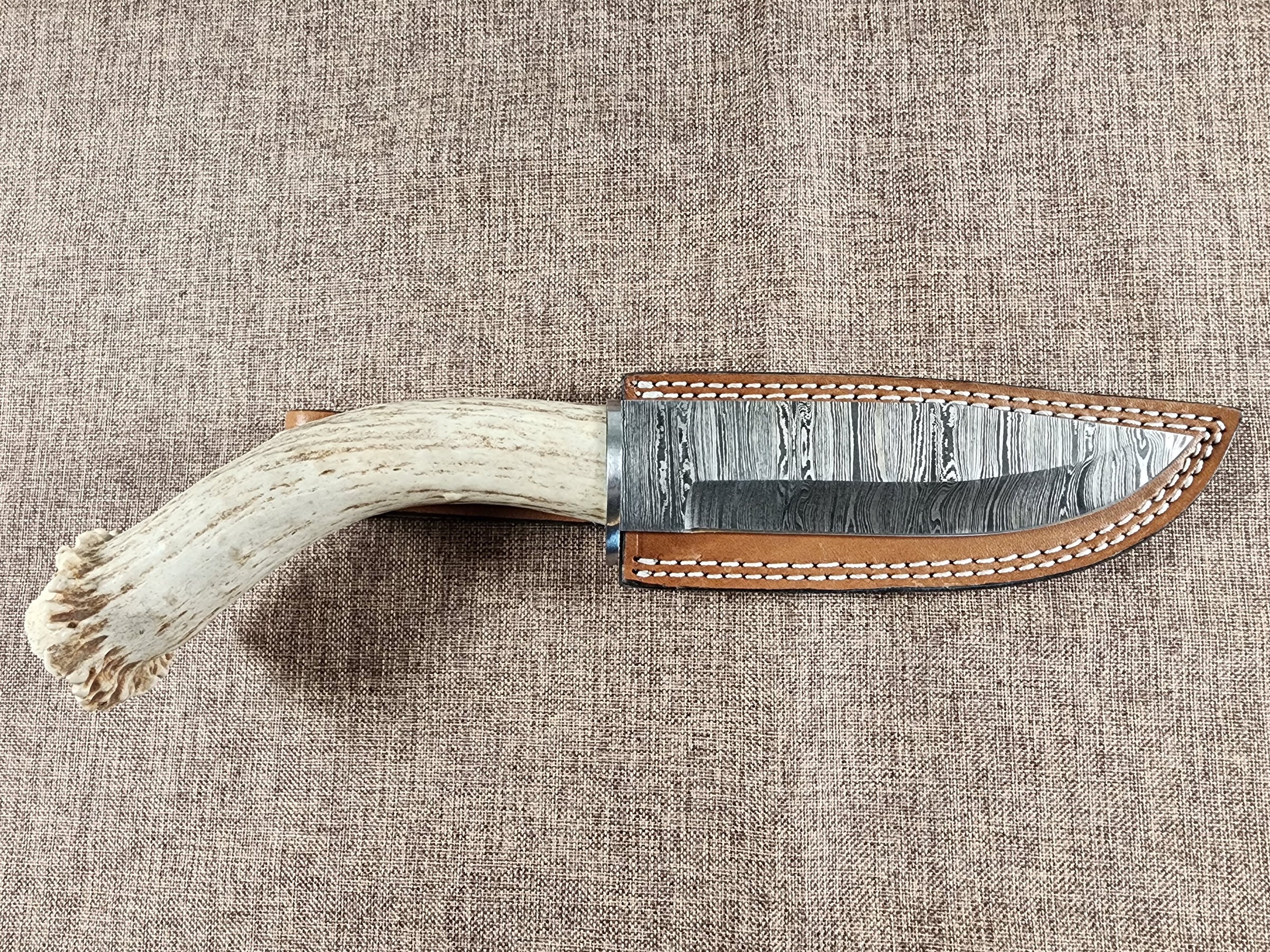 6" Damascus Drop Point #125