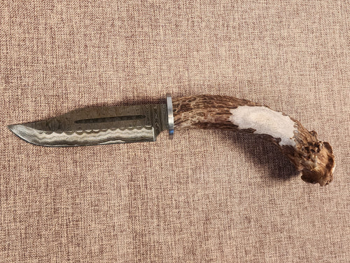 5" Damascus Clip Point 2B07