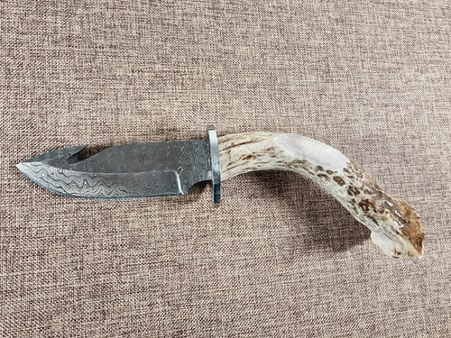 4" Damascus Gut Hook #36