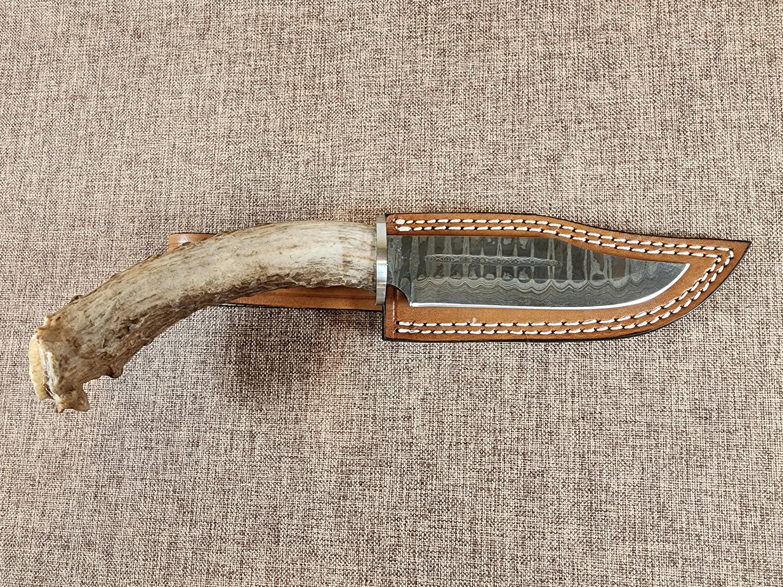 5" Damascus Clip Point #01