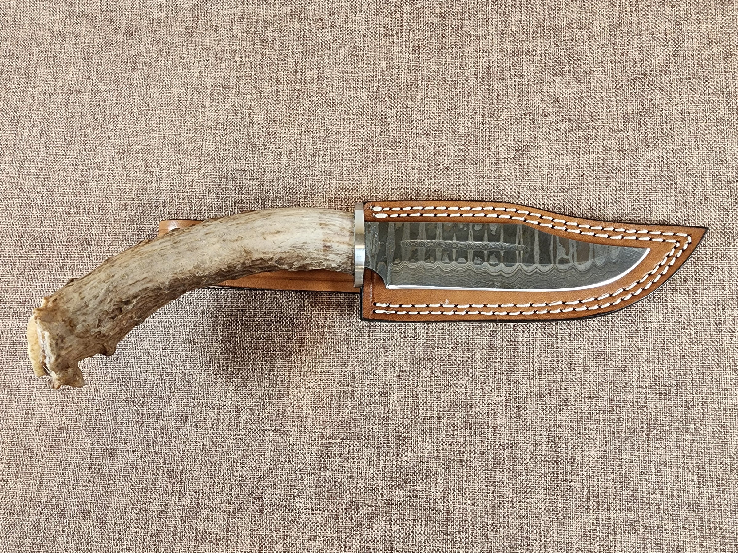 5" Damascus Clip Point #01