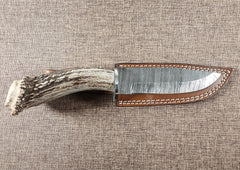 6" Damascus Drop Point #121
