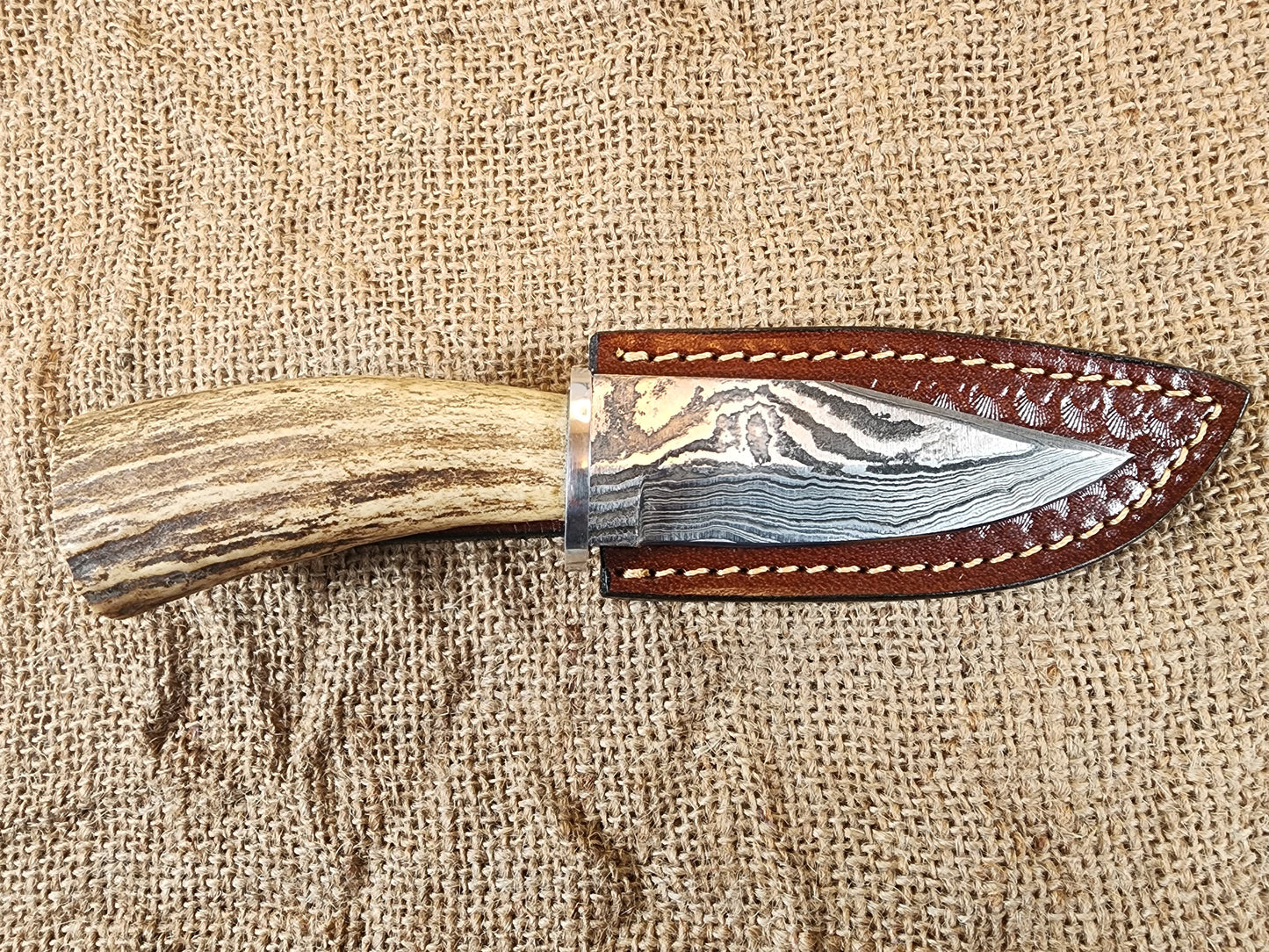 4" Damascus Drop Point #36