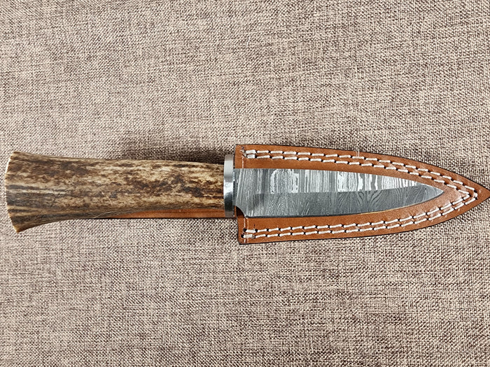 4" Damascus Spear Point #27