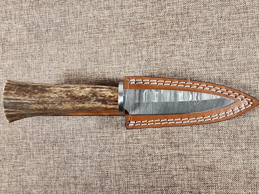 4" Damascus Spear Point #27