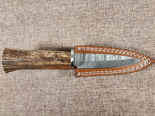 4" Damascus Spear Point #27