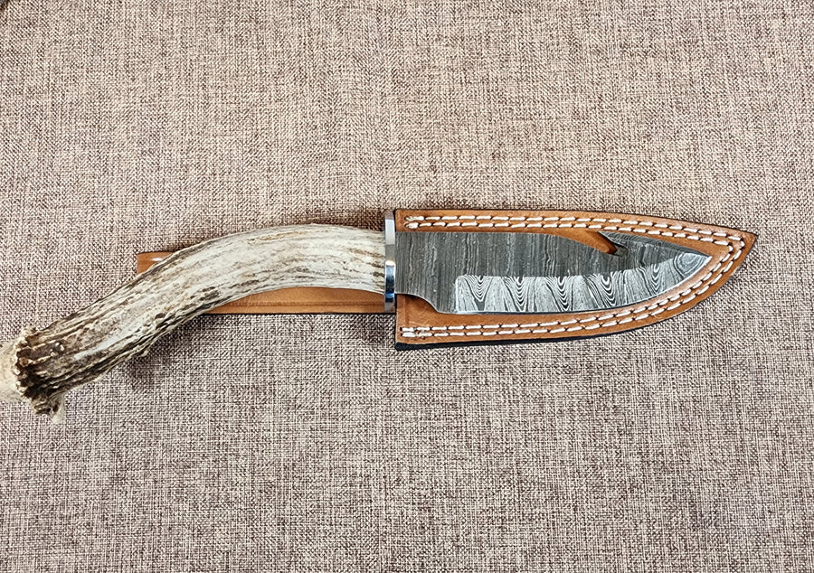 5" Damascus Gut Hook 2A01