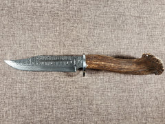6" Damascus Clip Point #74