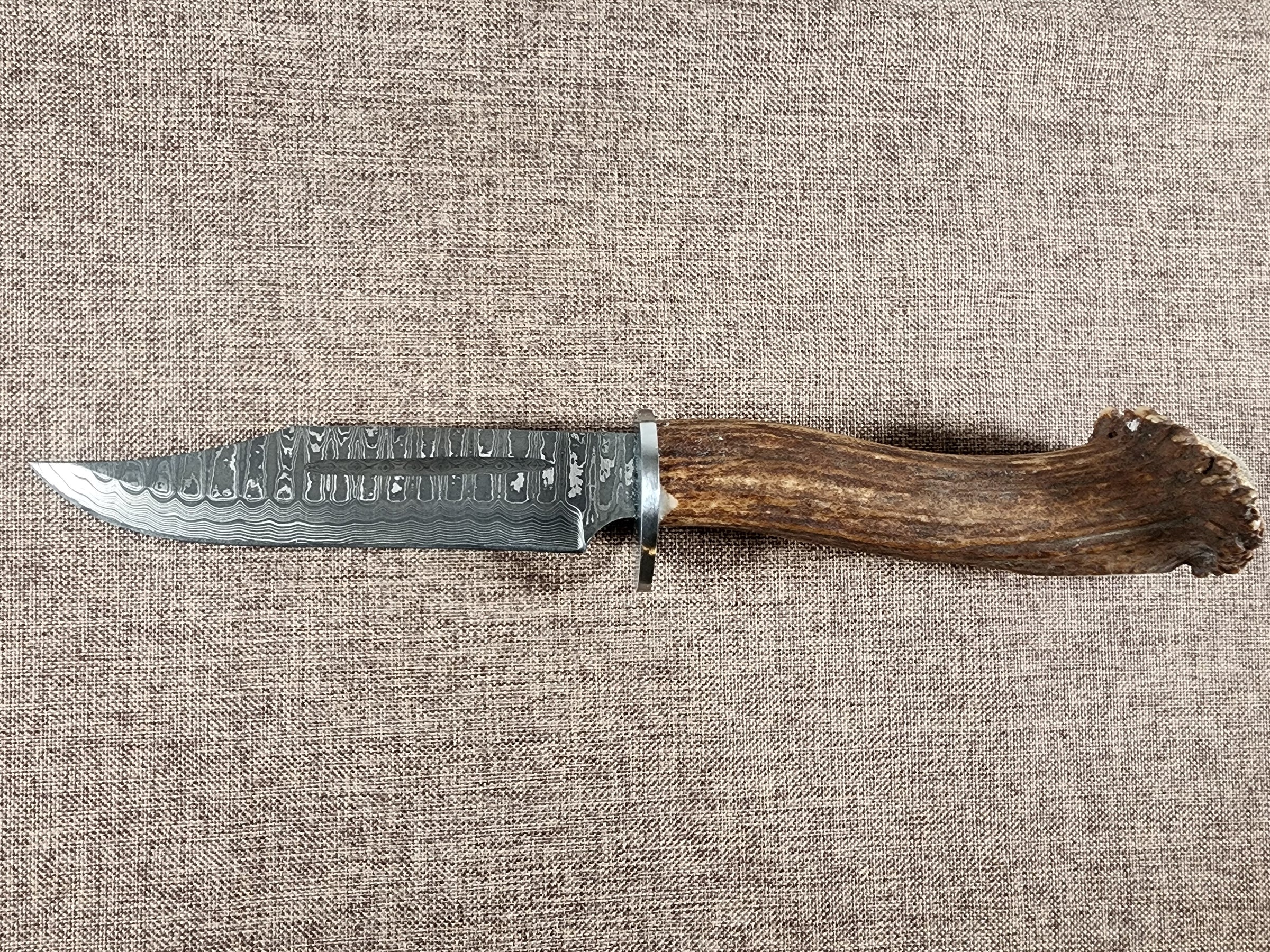 6" Damascus Clip Point #74