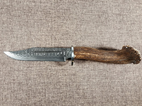 6" Damascus Clip Point #74