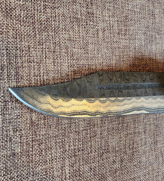 5" Damascus Clip Point #01