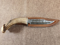 6" Damascus Clip Point #74