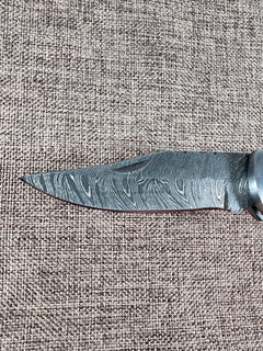Ram Horn Damascus Folder #143