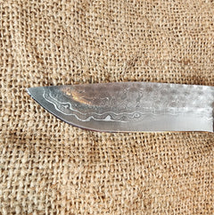 5" Damascus Drop Point #12