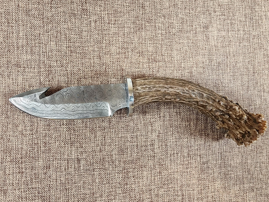 4" Damascus Gut Hook #22