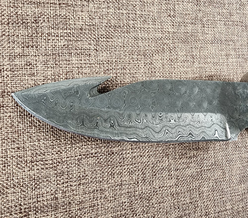 5" Damascus Gut Hook #47