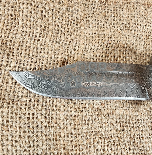 4" Damascus Clip Point #21