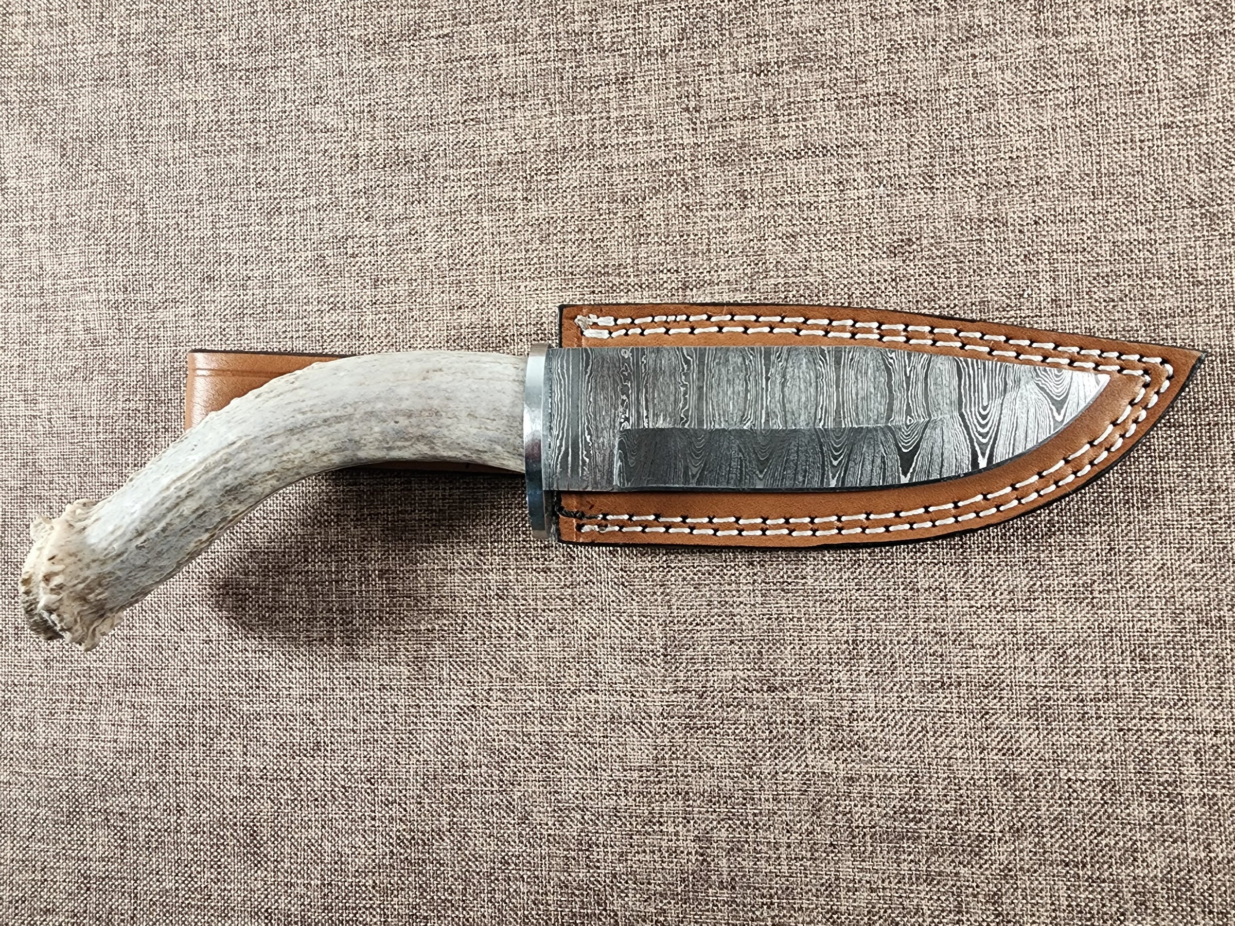 5" Damascus Drop Point #11
