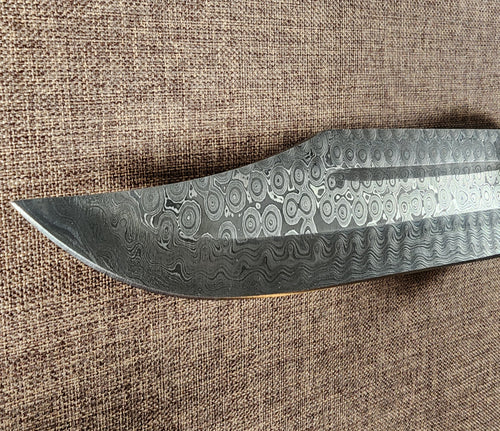 8" Damascus Bowie #168