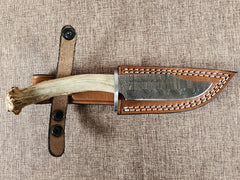 4" Damascus Clip Point B05