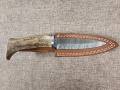 4" Damascus Spear Point #30
