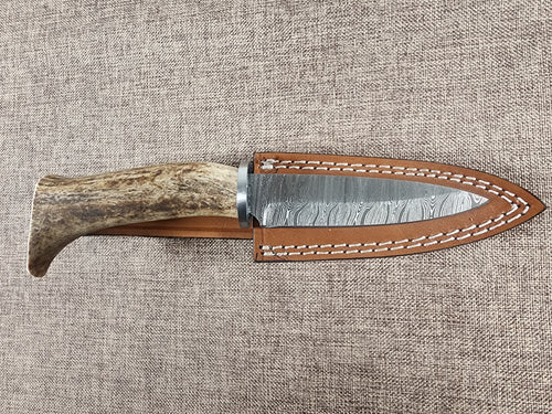 4" Damascus Spear Point #30