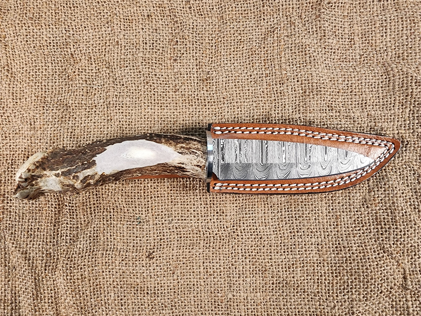 5" Damascus Spear Point #121