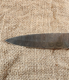 5" Damascus Spear Point #68