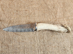 5" Damascus Spear Point #08