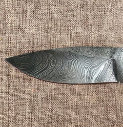 4" Damascus Drop Point #154