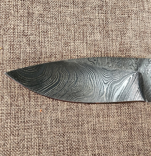 4" Damascus Drop Point #154