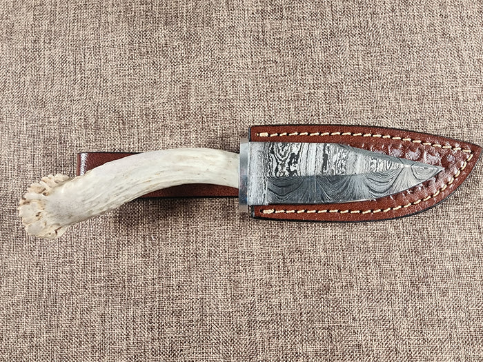 4" Damascus Drop Point #158