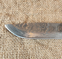 5" Damascus Drop Point #02