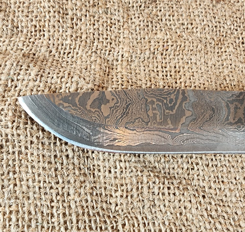 5" Damascus Drop Point #02
